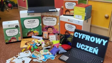 Sprzęt oraz pomoce dydaktyczne zakupione z projektu Cyfrowy uczeń dla przedszkoli MiG Pleszew