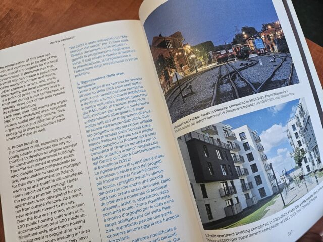 Wnętrze wydawnictwa Italy in Proximity, w którym znajduje się artykuł o Pleszewie.